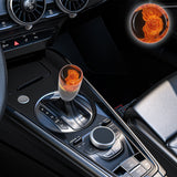 Brand New 1PCS Universal 10CM JDM Clear Orange Real Flowers Manual Car Black Base Racing Stick Shift Knob M8 M10 M12