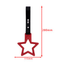 Load image into Gallery viewer, Brand New Star Handle Red JDM TSURIKAWA Ring Subway Train Bus Black Handle Strap Charm Drift