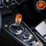 Brand New 1PCS Universal 15CM JDM Clear Orange Real Flowers Manual Car Black Base Racing Stick Shift Knob M8 M10 M12