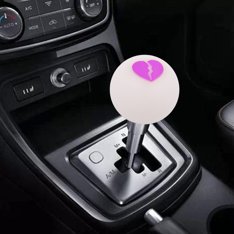 BRAND NEW JDM BROKEN HEART Gear Shifter White Ball Manual Gear Stick Shift Knob w/ Adapters