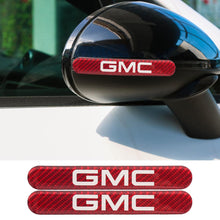 Load image into Gallery viewer, Brand New 2PCS GMC Real Carbon Fiber Red Car Trunk Side Fenders Door Badge Scratch Guard Sticker