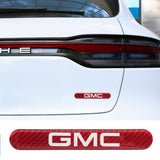 Brand New 1PCS GMC Real Carbon Fiber Red Car Trunk Side Fenders Door Badge Scratch Guard Sticker