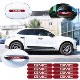 Brand New 8PCS GMC Real Carbon Fiber Red Car Trunk Side Fenders Door Badge Scratch Guard Sticker