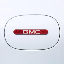 Load image into Gallery viewer, Brand New 4PCS GMC Real Carbon Fiber Red Car Trunk Side Fenders Door Badge Scratch Guard Sticker