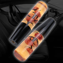 Load image into Gallery viewer, Brand New 1PCS Universal 20CM JDM Clear Orange Real Flowers Manual Car Black Base Racing Stick Shift Knob M8 M10 M12