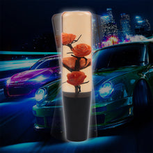 Load image into Gallery viewer, Brand New 1PCS Universal 20CM JDM Clear Orange Real Flowers Manual Car Black Base Racing Stick Shift Knob M8 M10 M12