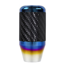 Load image into Gallery viewer, Brand New Universal 6 Speed Car Gear Manuel Stick Real Carbon Fiber / Burnt Blue Shift Knob M8 M10 M12