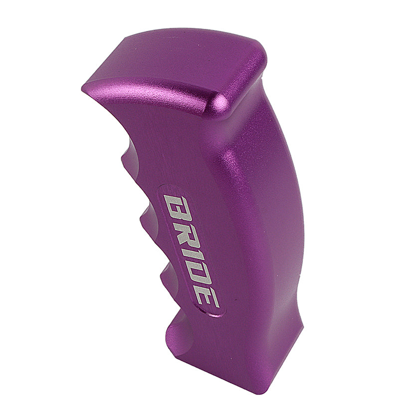 Brand New Bride Universal Purple Aluminum Slotted Pistol Grip Handle Manual Gear Shift Knob Shifter M8 M10 M12