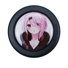 Load image into Gallery viewer, Brand New Universal Anime Hentai Car Horn Button Black Steering Wheel Center Cap