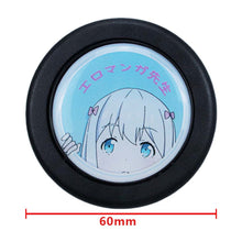 Load image into Gallery viewer, Brand New Universal Anime Hentai Car Horn Button Black Steering Wheel Center Cap