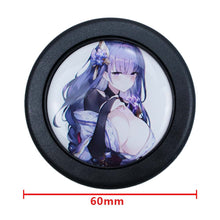 Load image into Gallery viewer, Brand New Universal Anime Hentai Car Horn Button Black Steering Wheel Center Cap