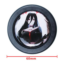 Load image into Gallery viewer, Brand New Universal Anime Hentai Car Horn Button Black Steering Wheel Center Cap