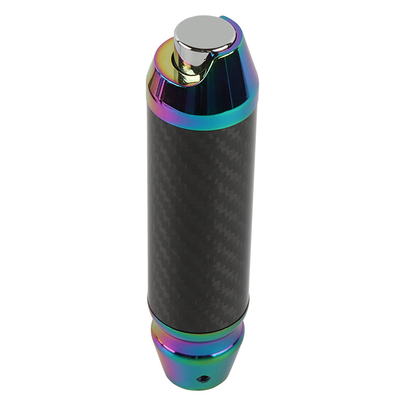 Brand New Universal Real Carbon Fiber Neo Aluminum Automatic Transmission Racing Gear Shift Knob