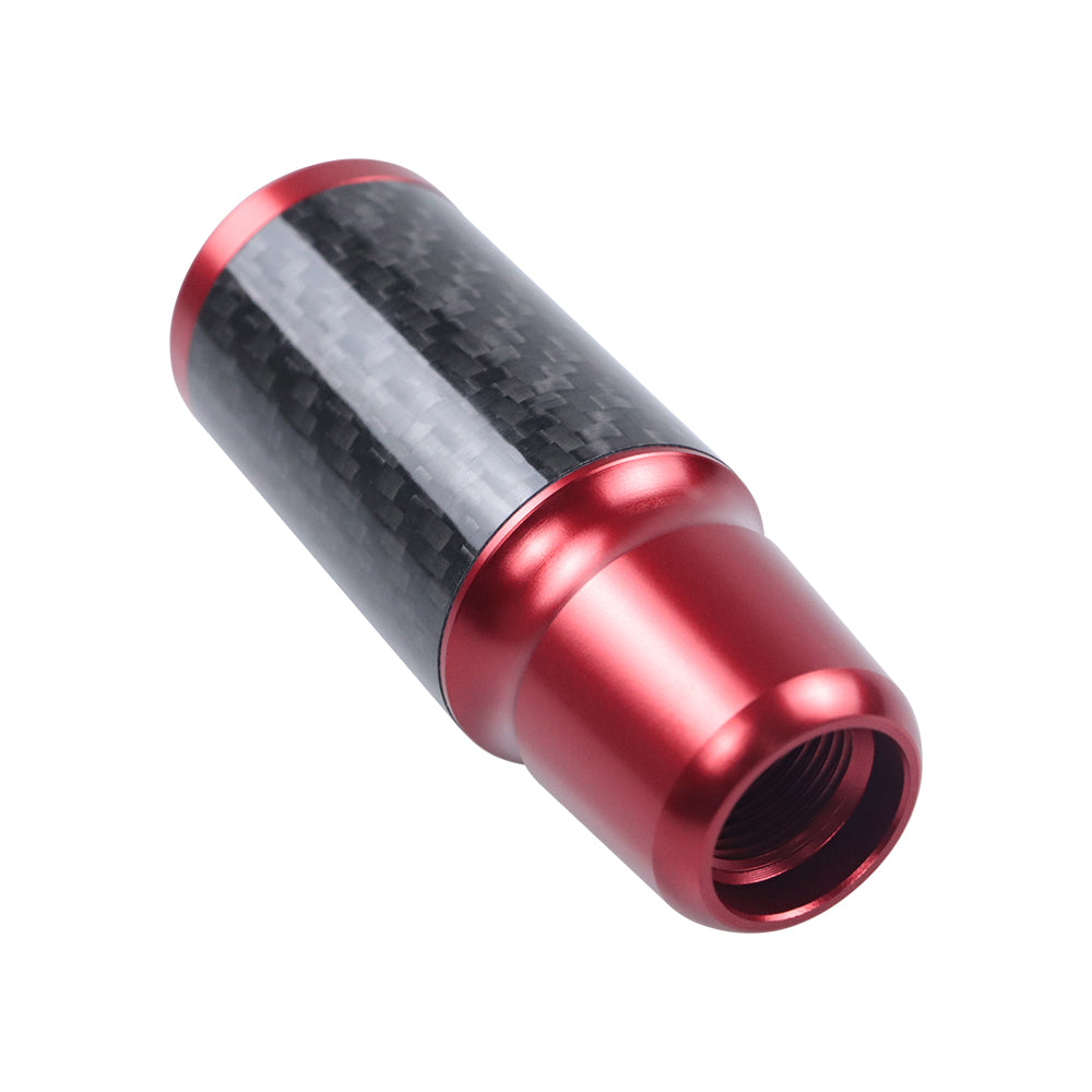 Brand New Universal Bride Red Real Carbon Fiber Racing Gear Stick Shift Knob For MT Manual M12 M10 M8