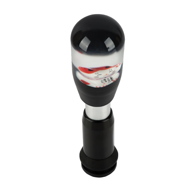 Brand New Universal JDM Fortune Cat Crystal Automatic Car Gear Shift Knob Shifter