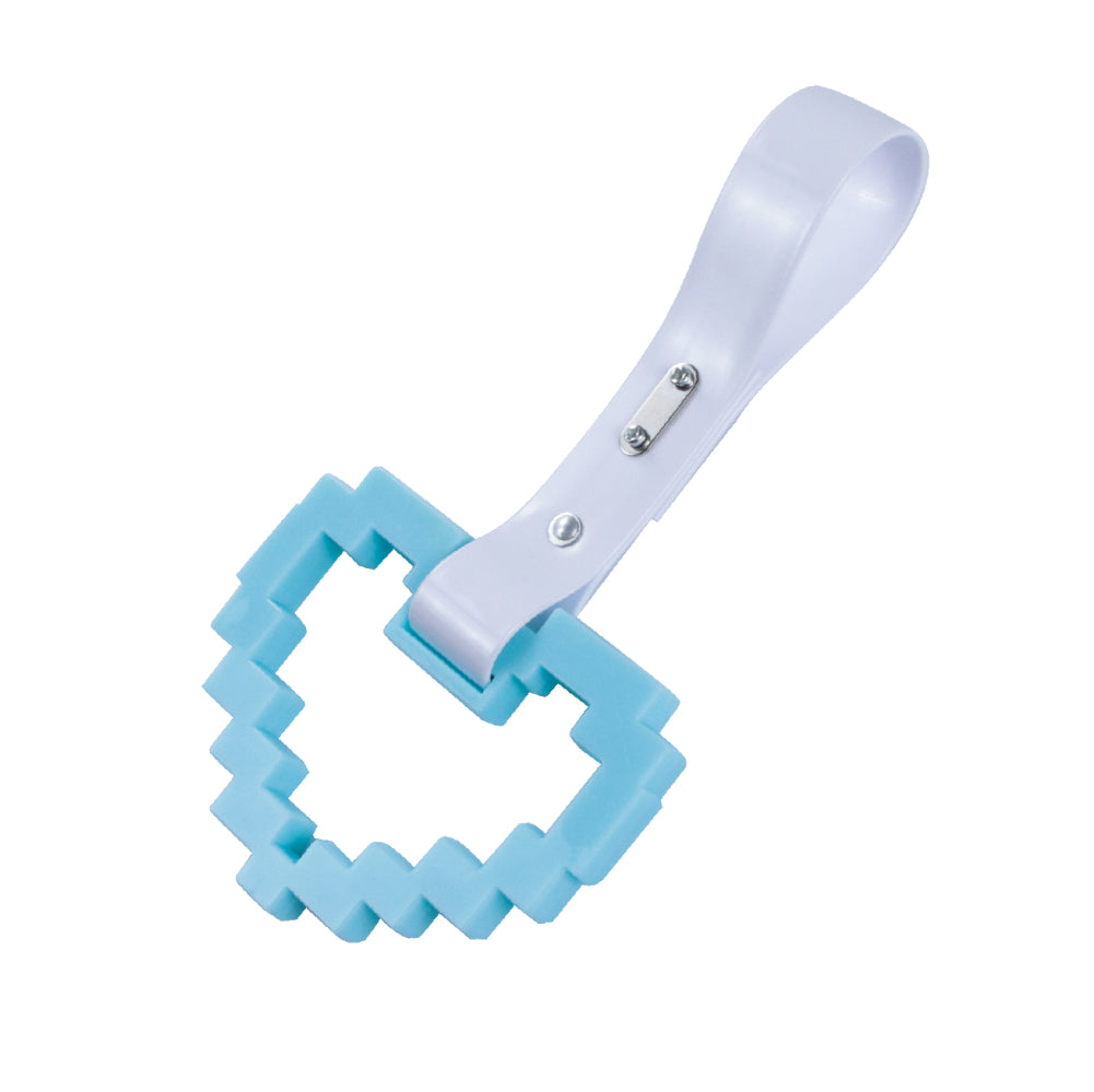 Brand New Minecraft Heart Teal Handle JDM TSURIKAWA Ring Subway Train Bus Handle Strap Charm Drift