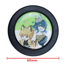 Load image into Gallery viewer, Brand New Universal Anime Hentai Car Horn Button Black Steering Wheel Center Cap