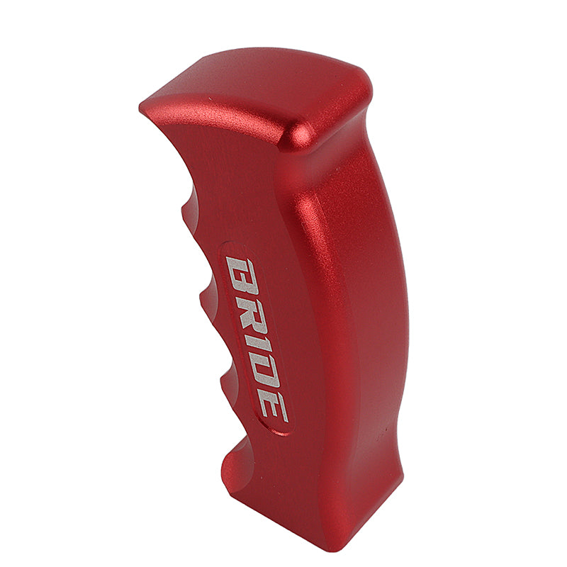 Brand New Bride Universal Red Aluminum Slotted Pistol Grip Handle Manual Gear Shift Knob Shifter M8 M10 M12