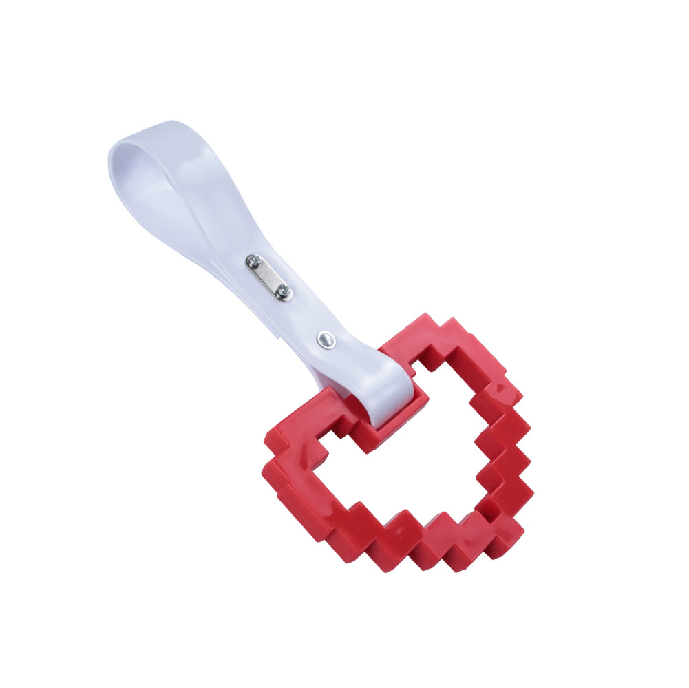 Brand New Minecraft Heart Red Handle JDM TSURIKAWA Ring Subway Train Bus Handle Strap Charm Drift