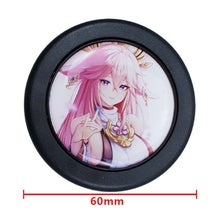 Load image into Gallery viewer, Brand New Universal Anime Hentai Car Horn Button Black Steering Wheel Center Cap