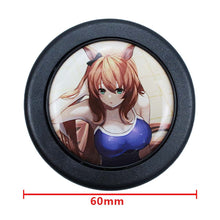 Load image into Gallery viewer, Brand New Universal Anime Hentai Car Horn Button Black Steering Wheel Center Cap