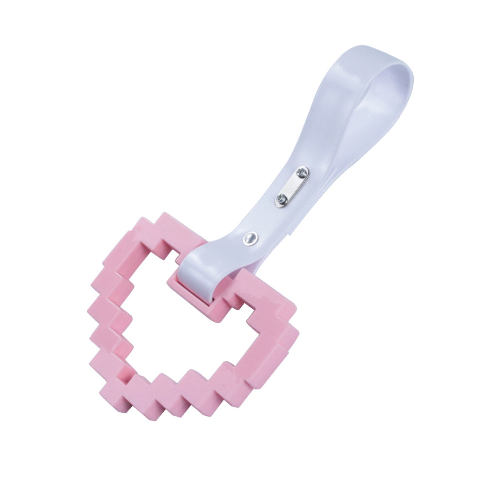 Brand New Minecraft Heart Pink Handle JDM TSURIKAWA Ring Subway Train Bus Handle Strap Charm Drift