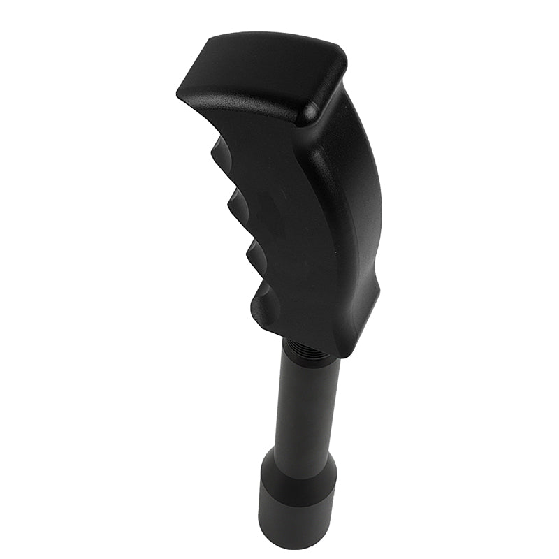 Brand New Universal Black Aluminum Slotted Pistol Grip Handle Manuel Gear Stick Shift Knob M8 M10 M12 & Black Shifter Extender Extension