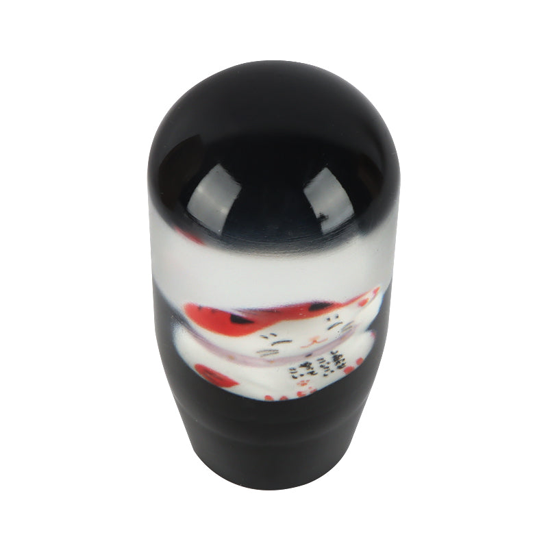 Brand New Universal JDM Red Lucky Cat Maneki Noko Fortune Manual Stick Gear Shift Knob M8 M10 M12