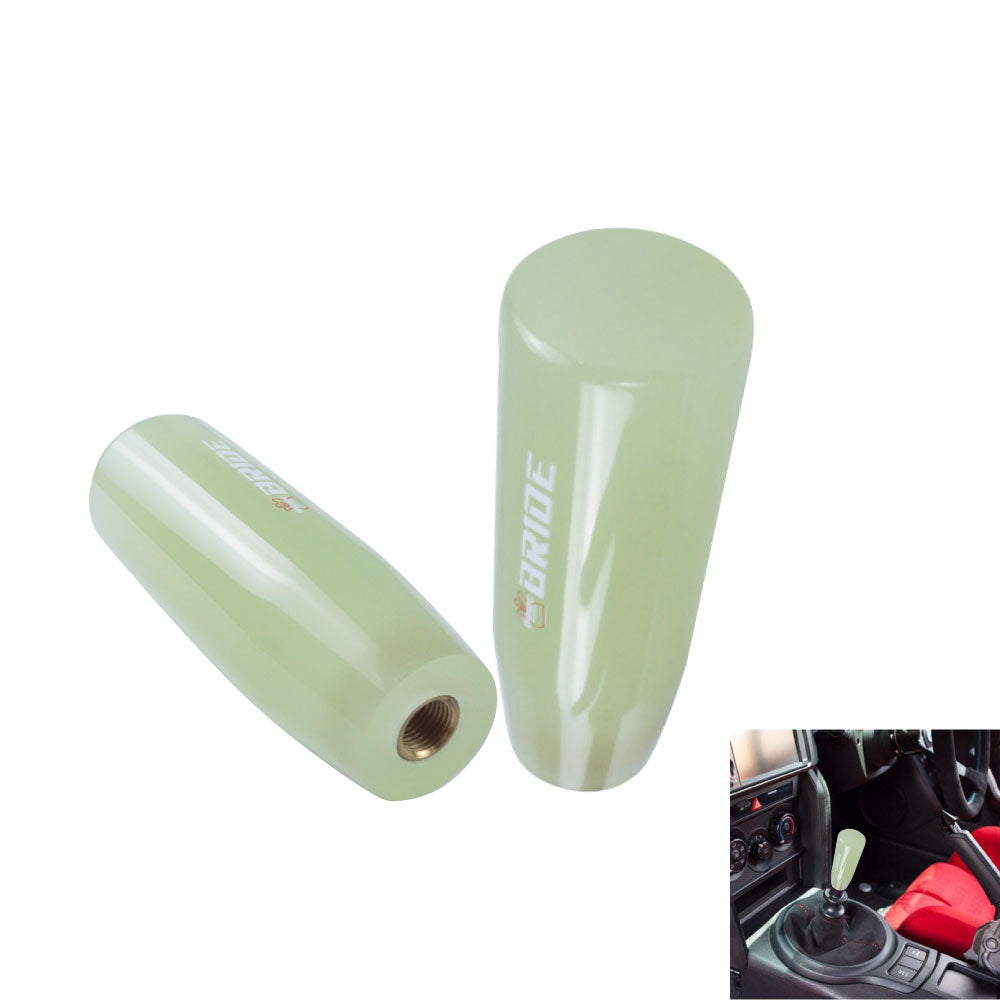 Brand New Universal 12CM BRIDE Glow in the Dark Green Pearl Long Stick Manual Car Gear Shift Knob Shifter M8 M10 M12