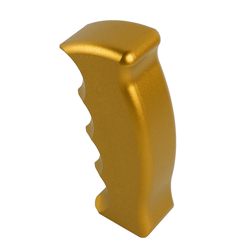 Brand New Universal Gold Aluminum Slotted Pistol Grip Handle Manual Gear Shift Knob Shifter M8 M10 M12