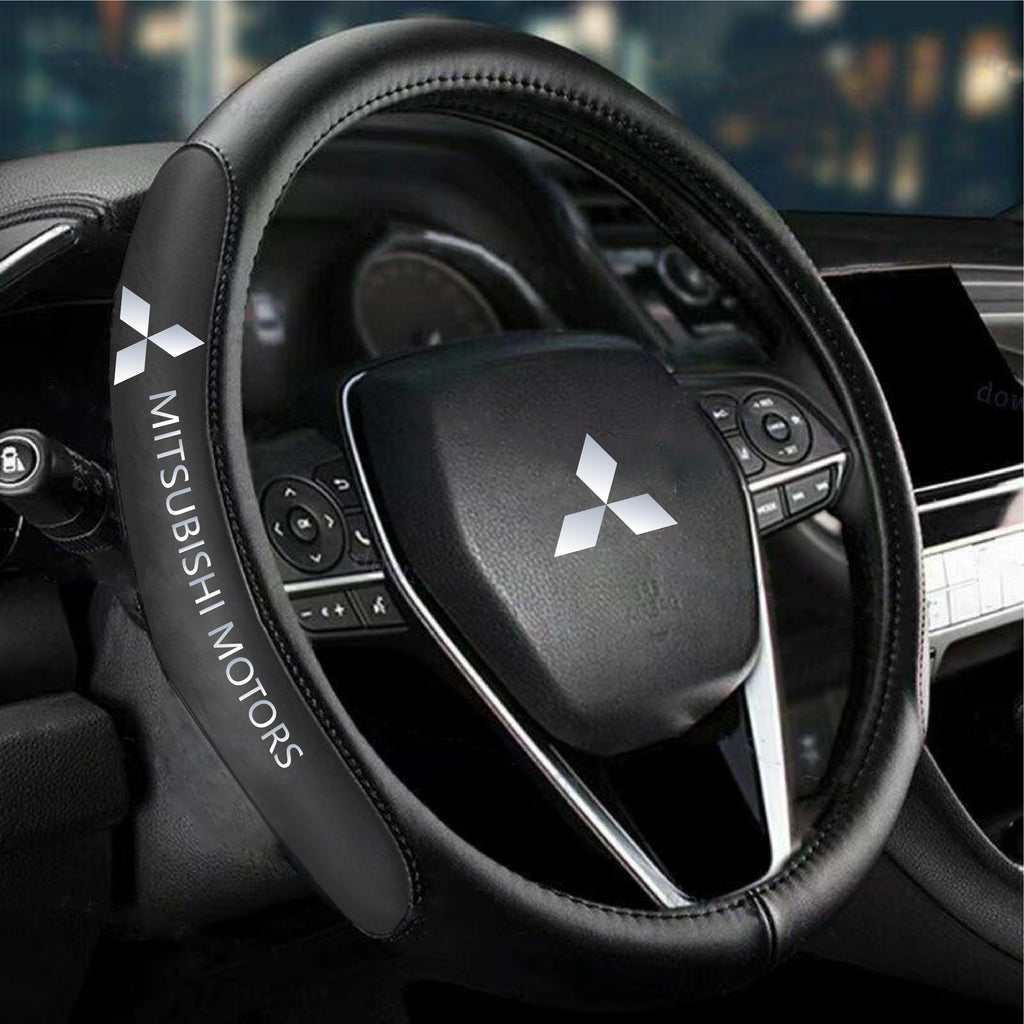 Mitsubishi logo store steering wheel cover