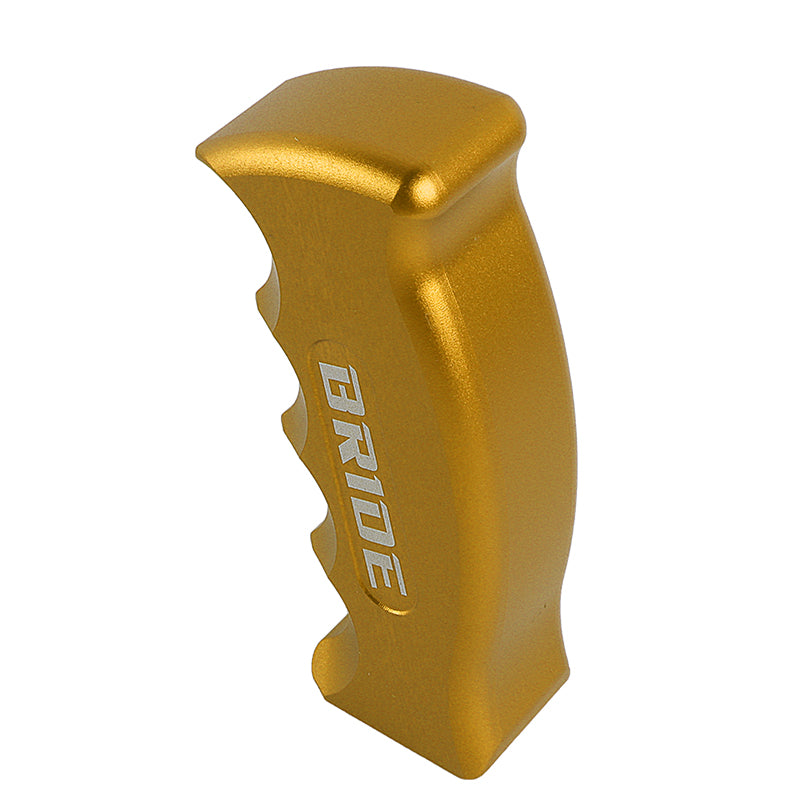 Brand New Bride Universal Gold Aluminum Slotted Pistol Grip Handle Manual Gear Shift Knob Shifter M8 M10 M12