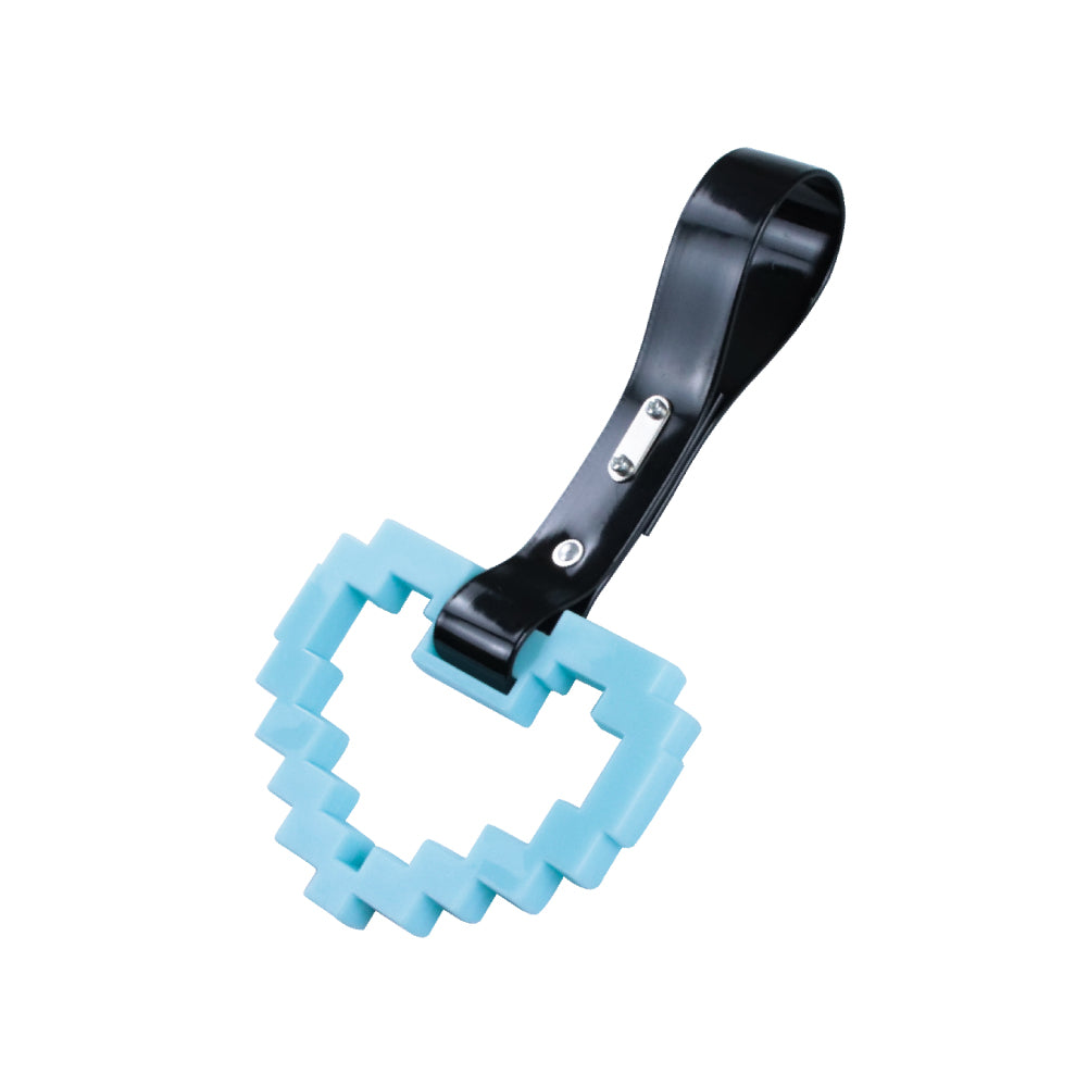 Brand New Minecraft Heart Teal Handle JDM TSURIKAWA Ring Subway Train Bus Handle Strap Charm Drift