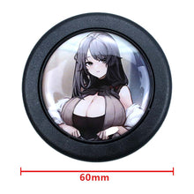 Load image into Gallery viewer, Brand New Universal Anime Hentai Car Horn Button Black Steering Wheel Center Cap