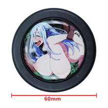 Load image into Gallery viewer, Brand New Universal Anime Hentai Car Horn Button Black Steering Wheel Center Cap