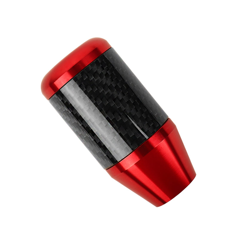 Brand New Universal 6 SPEED Red Real Carbon Fiber Racing Gear Stick Shift Knob For MT Manual M12 M10 M8