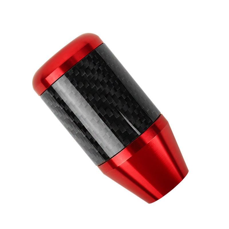 Brand New Universal Mitsubishi Red Real Carbon Fiber Racing Gear Stick Shift Knob For MT Manual M12 M10 M8