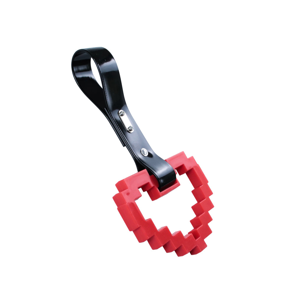 Brand New Minecraft Heart Red Handle JDM TSURIKAWA Ring Subway Train Bus Handle Strap Charm Drift