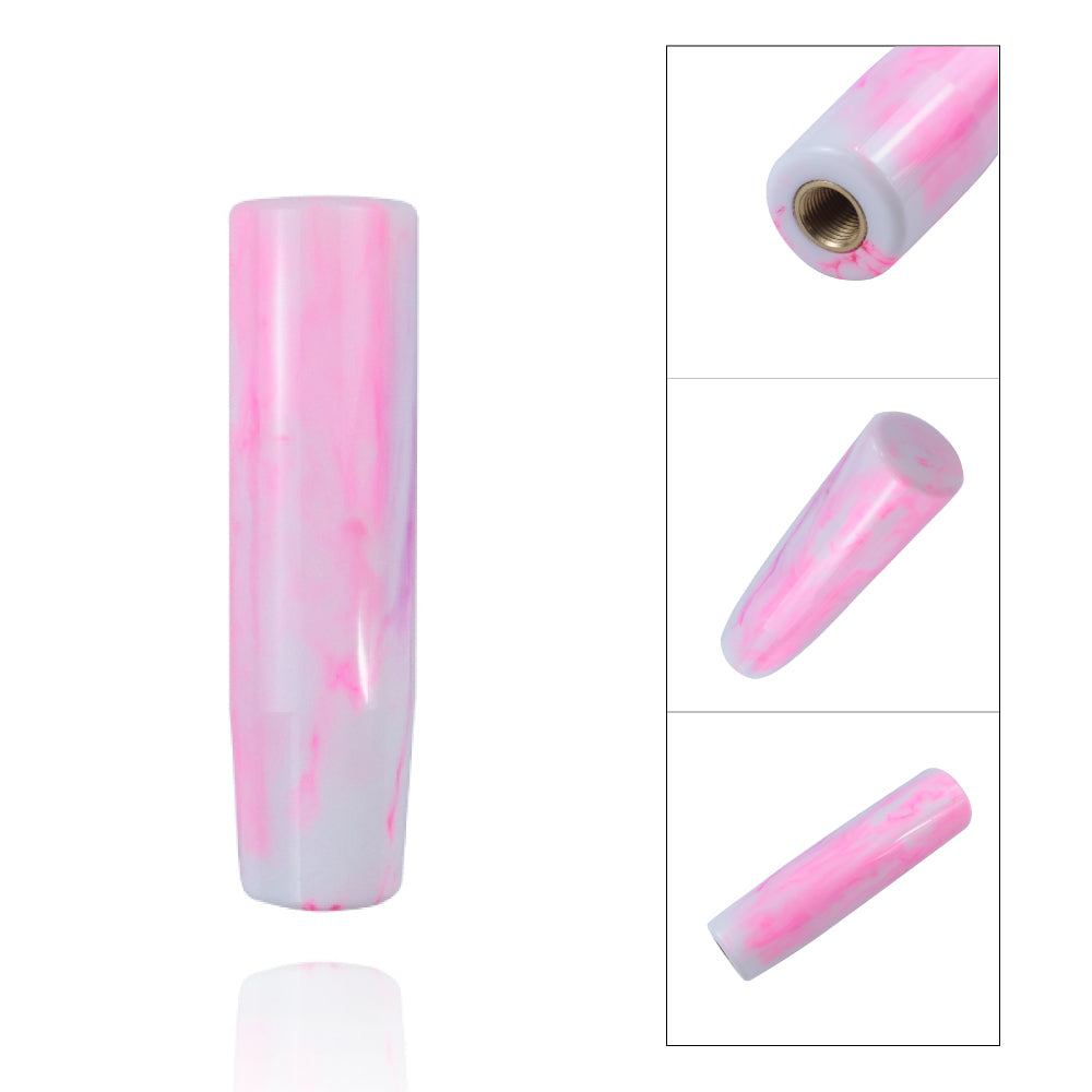 Brand New 12CM Universal Pearl Long Pink Stick Manual Car Gear Shift Knob Shifter M8 M10 M12