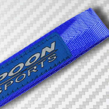 BRAND NEW JDM V3 Spoon Sports Blue Racing Keychain Metal key Ring Hook Strap Lanyard Universal