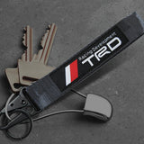 BRAND New JDM TRD Black Racing Keychain Metal key Ring Hook Strap Lanyard Universal