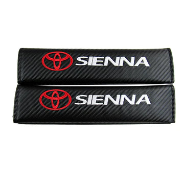 Brand New Universal 2PCS TOYOTA SIENNA Carbon Fiber Car Seat Belt Covers Shoulder Pad