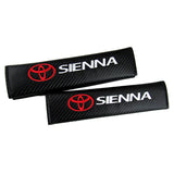 Brand New Universal 2PCS TOYOTA SIENNA Carbon Fiber Car Seat Belt Covers Shoulder Pad