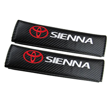 Brand New Universal 2PCS TOYOTA SIENNA Carbon Fiber Car Seat Belt Covers Shoulder Pad