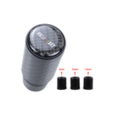 Brand New Universal Ralliart Black Real Carbon Fiber Racing Gear Stick Shift Knob For MT Manual M12 M10 M8