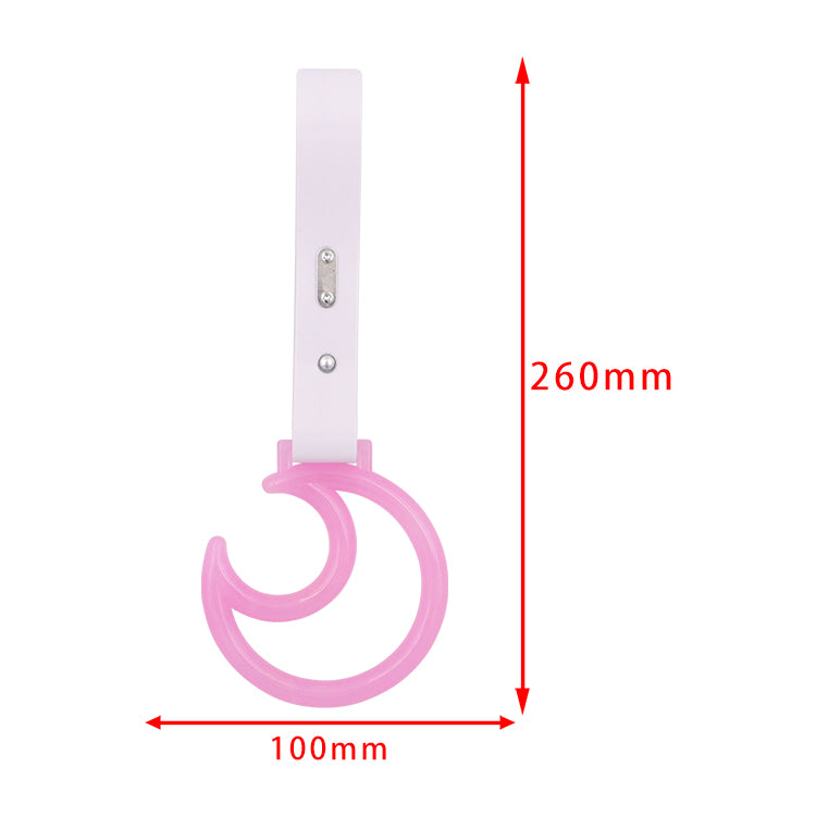 Brand New Moon Pink Glows in Dark JDM TSURIKAWA Ring Subway Train Bus Handle Strap Charm Drift