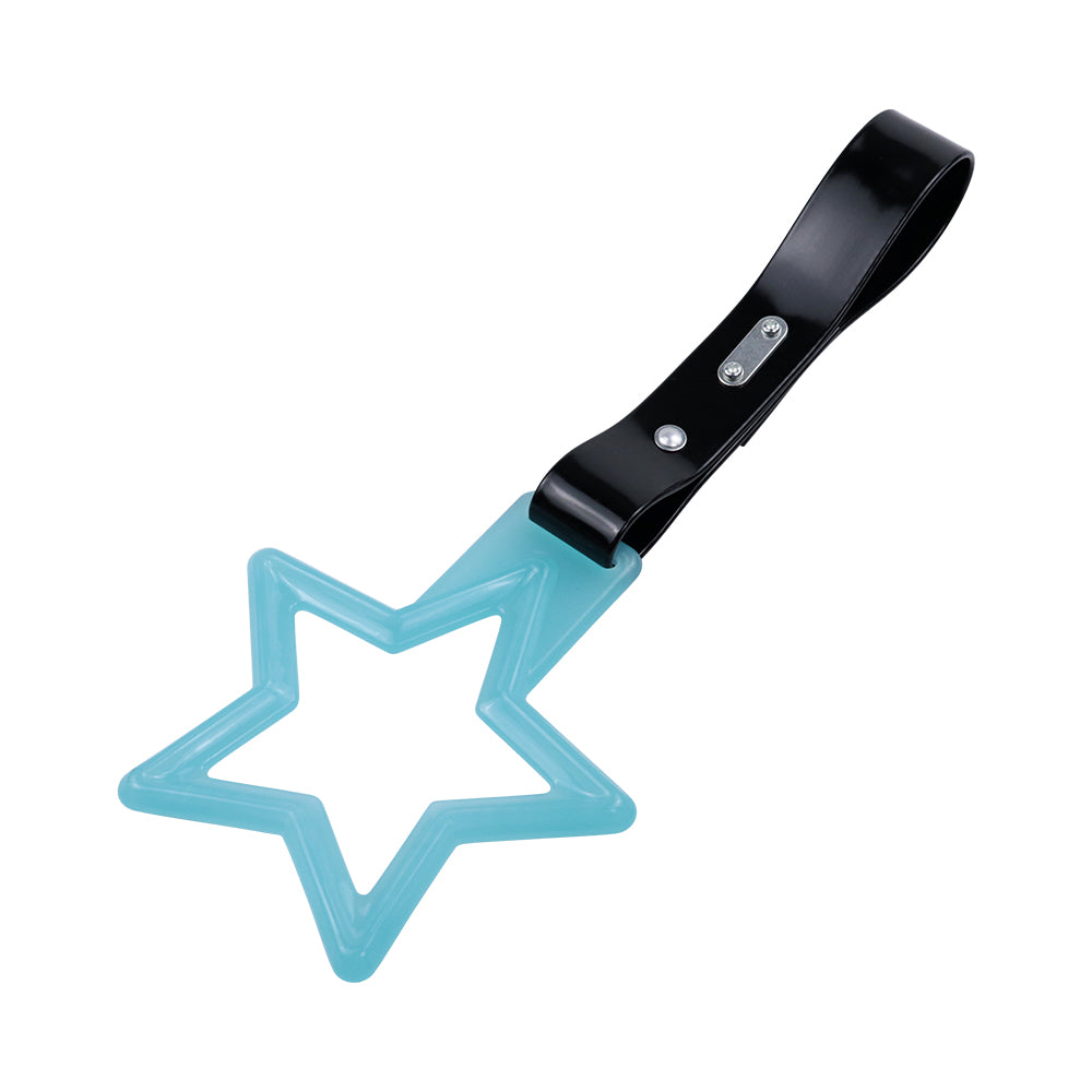 Brand New Star Teal Glows In The Dark JDM TSURIKAWA Subway Bus Handle Strap Charm Drift