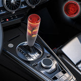 Brand New 1PCS Universal 20CM JDM Clear Red Real Flowers Manual Car Black Base Racing Stick Shift Knob M8 M10 M12