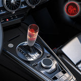 Brand New 1PCS Universal 15CM JDM Clear Red Real Flowers Manual Car Black Base Racing Stick Shift Knob M8 M10 M12