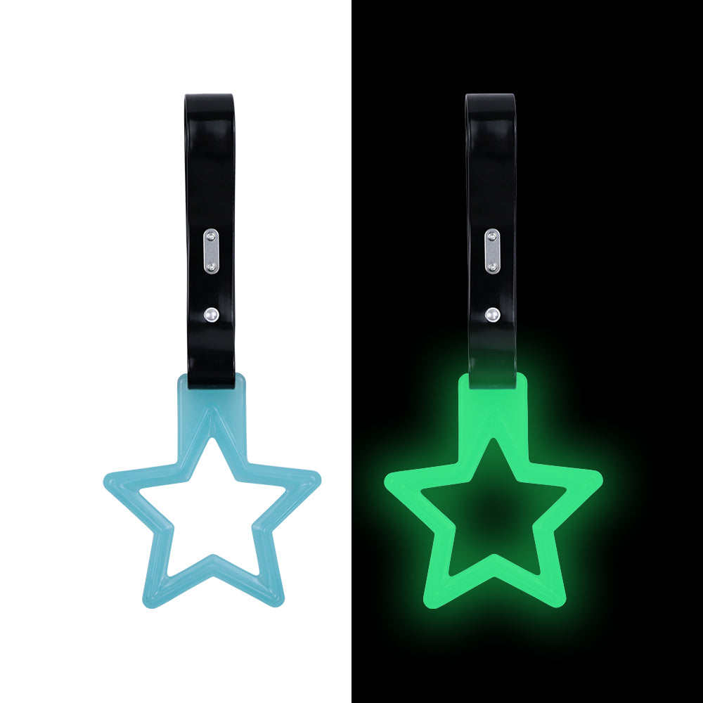 Brand New Star Teal Glows In The Dark JDM TSURIKAWA Subway Bus Handle Strap Charm Drift